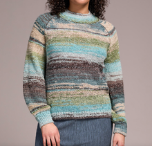 Load image into Gallery viewer, Aqua Haze Printed Mock Neck Sweater

