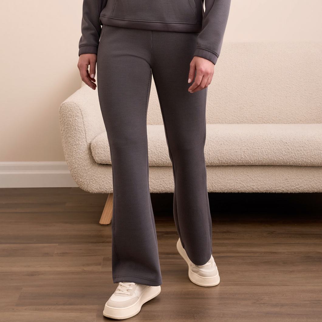 Charcoal Pull On Travel Pant