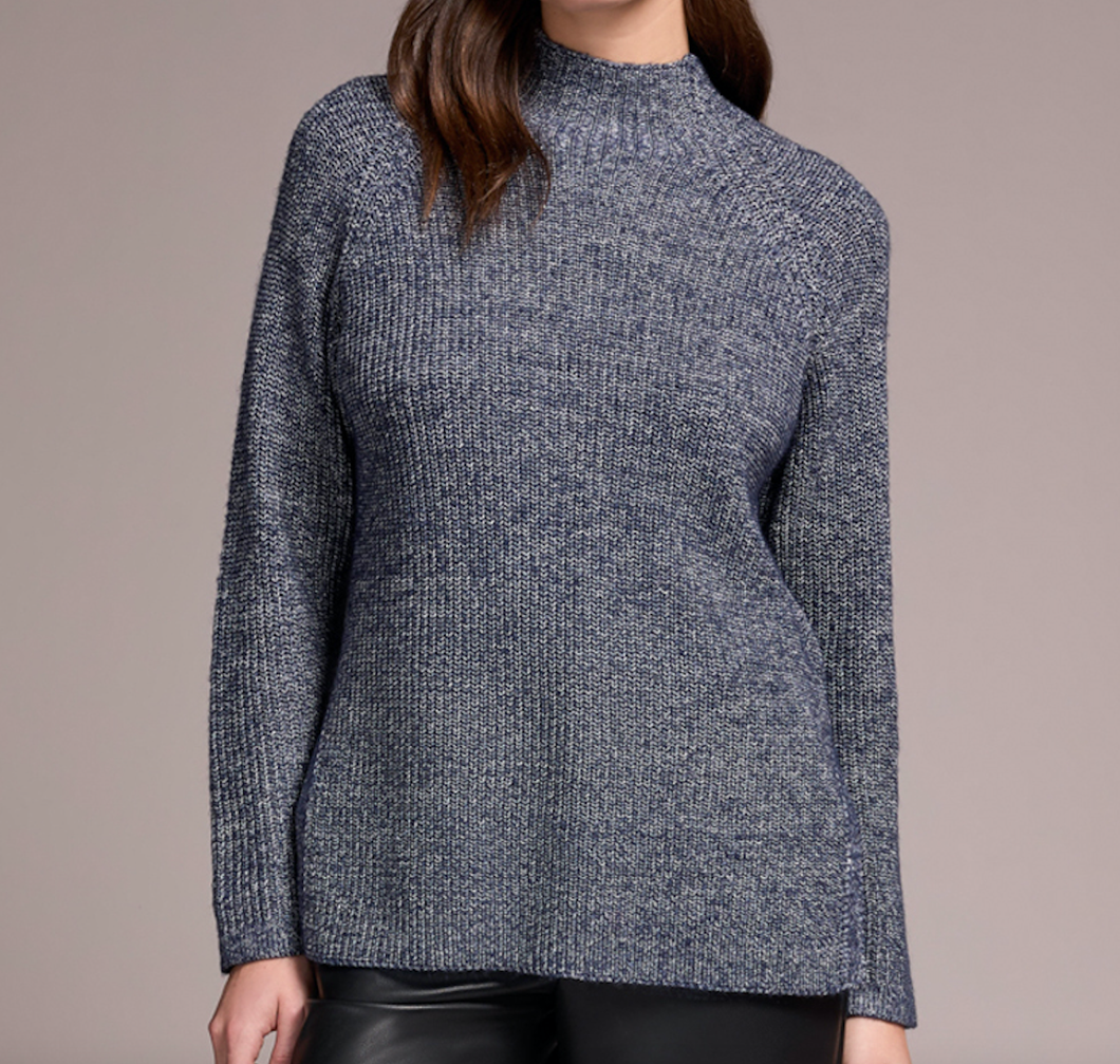 H. Nightfall Knit Mock Neck Sweater
