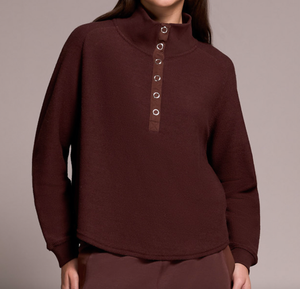 Cocoa Ribbed Henley