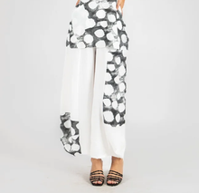 Load image into Gallery viewer, White With Black Polka Dot Wide Leg Pant
