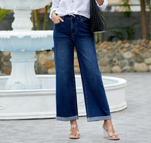 Load image into Gallery viewer, Wide Leg Folded Hem Jean
