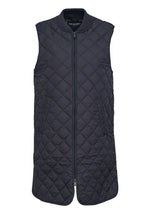 Load image into Gallery viewer, IJ- Art25 Black Quilted Knee Length Vest
