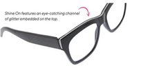 Load image into Gallery viewer, Shine On Reading Glasses- Black
