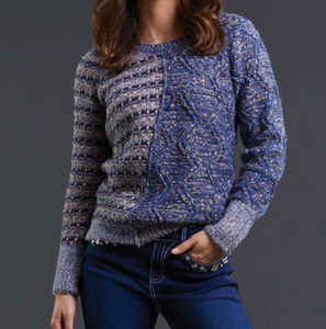 Charlie Blue Knit Sweater