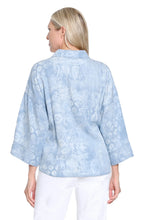 Load image into Gallery viewer, Printed Chambray Blouse
