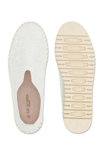 Load image into Gallery viewer, Tulip 3577 White Glimmer Slip On Platform Flat
