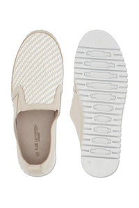 IJ- Kit & White Printed Tulip 3876 Platform Slip On Shoe