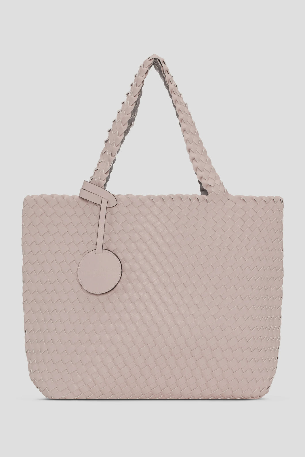 Rose/Silver Reversible Woven Tote