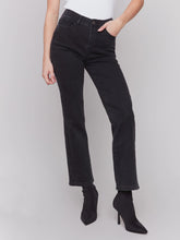 Load image into Gallery viewer, Charcoal Straight Leg Jeans
