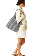 Load image into Gallery viewer, Knitty01 Milk Creme Black Tote Bag
