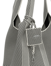 Load image into Gallery viewer, Knitty01 Milk Creme Black Tote Bag
