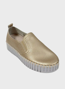 Metallic Gold TulipC1008 Slip On Shoe