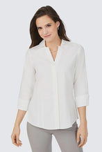 Load image into Gallery viewer, White Taylor 3/4 Sleeve No Iron Blouse
