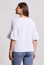 Load image into Gallery viewer, \White Cotton Raglan Sleeve Blouse

