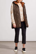 Load image into Gallery viewer, Walnut Reversible Hooded Puffer Vest
