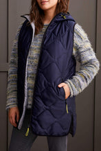 Load image into Gallery viewer, Night Sky Reversible Hooded Puffer Vest
