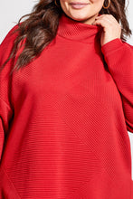 Load image into Gallery viewer, Size Inclusive Scarlet Zig Zag Ottoman Sweater
