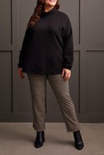 Load image into Gallery viewer, Size Inclusive Black Zig Zag Ottoman Sweater
