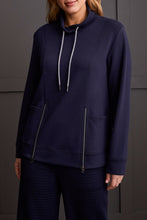 Load image into Gallery viewer, Night Sky Funnel Neck Sweater With Zipper Detail
