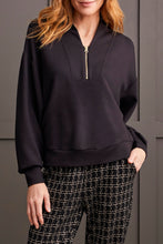 Load image into Gallery viewer, Black Quarter Zip Sweater
