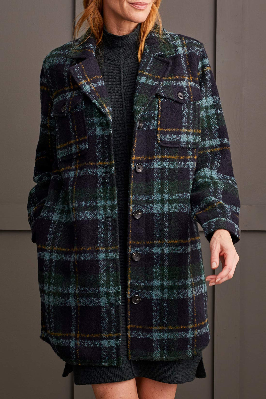 Alpine Green Plaid Shacket