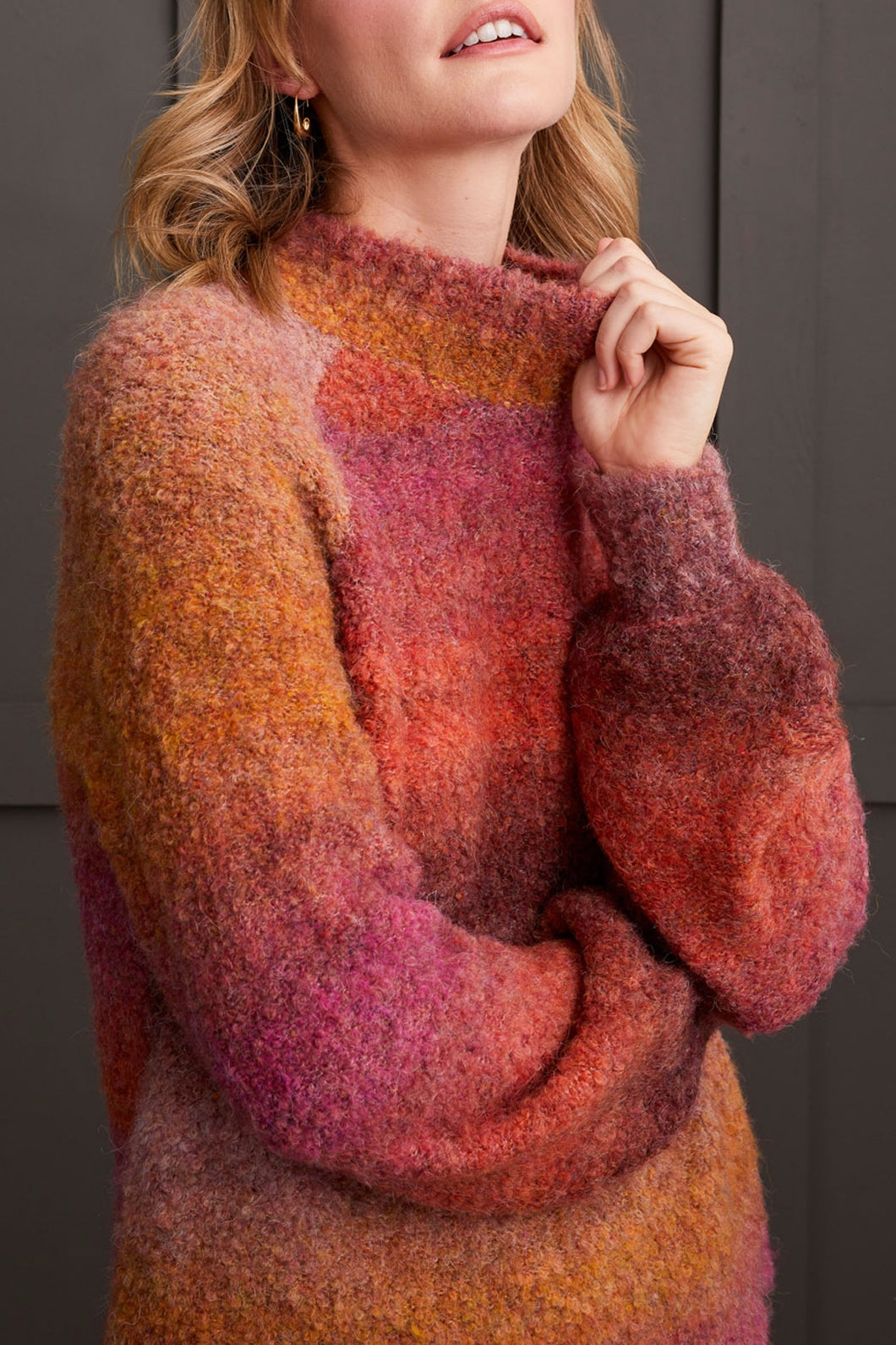 Bordeaux Ombre Sweater