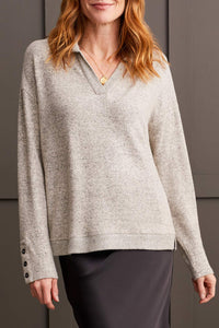 Super Soft Moonstone Collared Long Sleeve