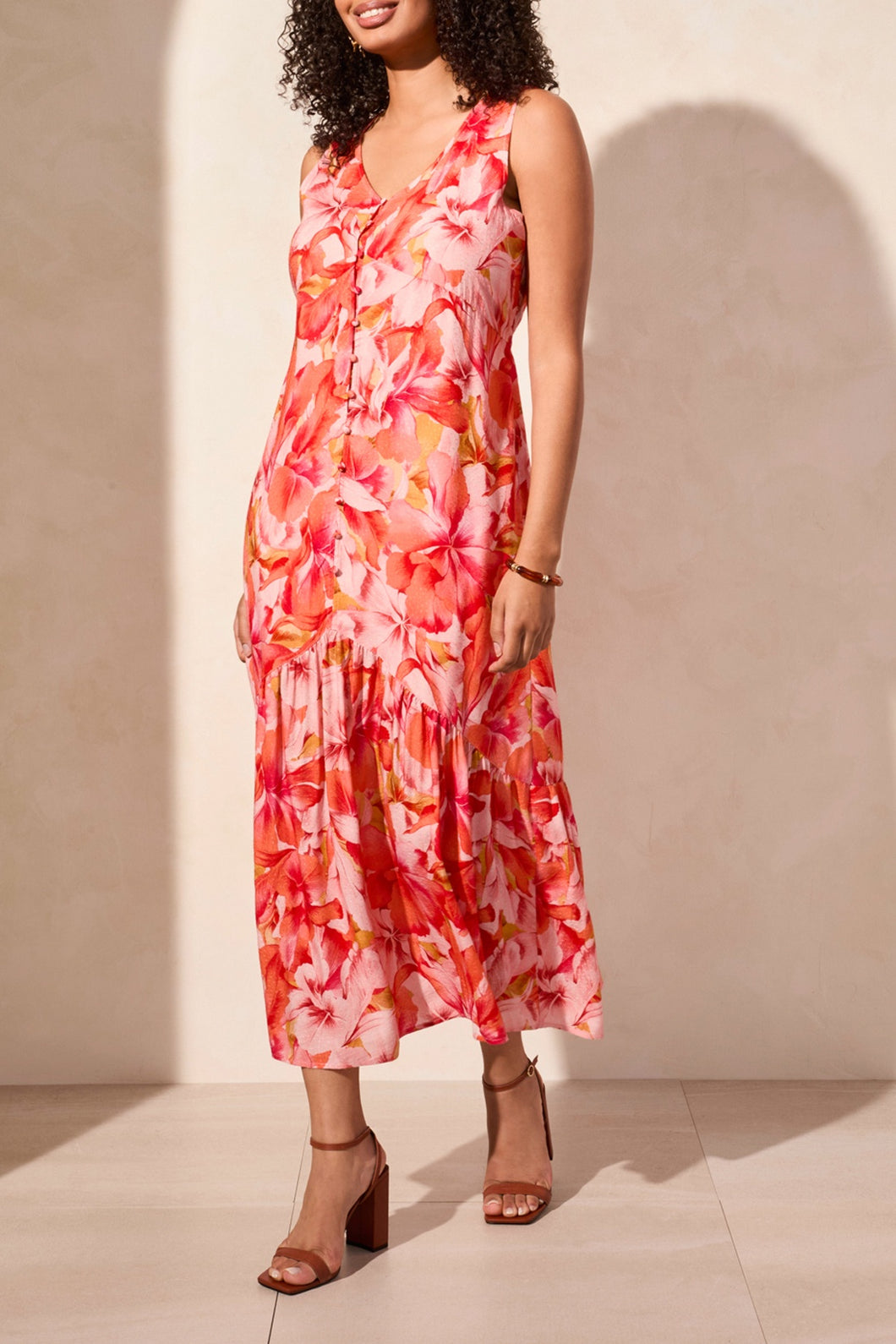 TF- Coral Sky Maxi Sleeveless Dress