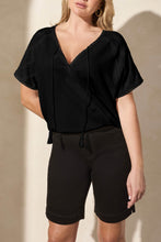 Load image into Gallery viewer, Wear 2 Ways Black Gauze Top
