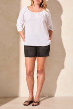 Load image into Gallery viewer, TF- White On &amp; Off Shoulder Gauze Top
