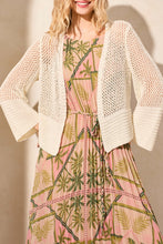 Load image into Gallery viewer, TF- Coco Milk Knit 3/4 Sleeve Cardigan
