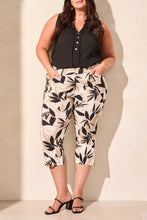 Load image into Gallery viewer, Size Inclusive Pebble Printed Button Side Pull On Pant
