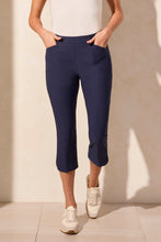Load image into Gallery viewer, Jet Blue Pull On Flatten It Capris
