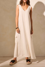 Load image into Gallery viewer, Sea Shell Sleeveless Cargo Dress
