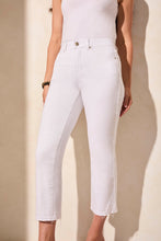 Load image into Gallery viewer, White Sophia Curvy Micro Flare Denim
