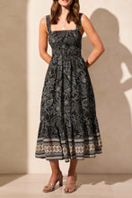 Load image into Gallery viewer, Floral Printed Ruched Square Neck Dress
