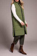 Load image into Gallery viewer, Chive Long Puffer Vest
