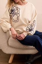Load image into Gallery viewer, Moonstone Floral Embroidered Sweater
