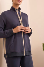 Load image into Gallery viewer, Sapphire Full Zip Travel Sweater
