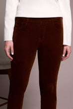 Load image into Gallery viewer, Dark Anise Pull On Audrey Micro Corduroy Pant

