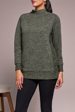 Load image into Gallery viewer, Chive Mock Neck Tunic With Invisible Pockets
