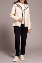 Load image into Gallery viewer, Short Slim Puffer Coat With Detachable Hood In Moonstone
