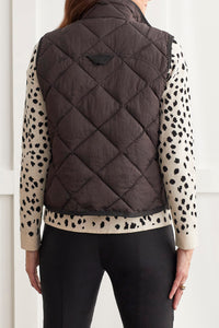 Black A-Line Puffer Vest