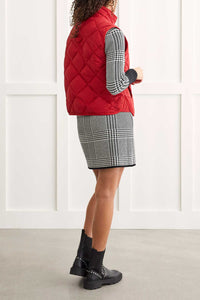 Earth Red A-Line Puffer Vest