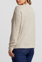 Load image into Gallery viewer, Natural Henley V-Neck
