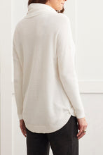 Load image into Gallery viewer, Cream Cotton Cowl Neck Sweater

