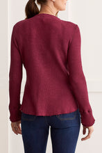 Load image into Gallery viewer, Red Plum Vintage Henley
