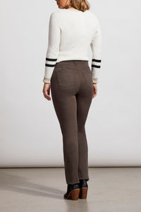Sophia Black Olive Straight Leg Jean