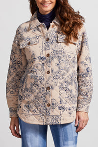 Blue Sky Quilted Shacket